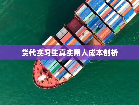 货代实习生真实用人成本剖析