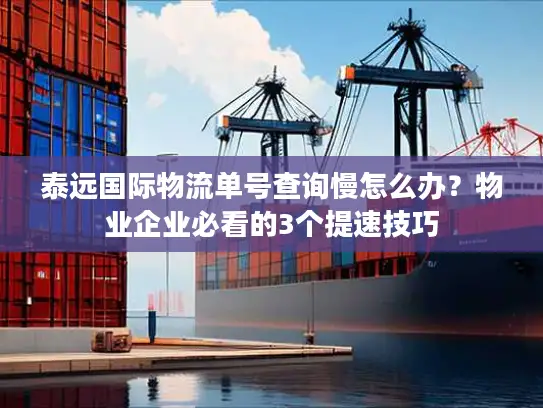 泰远国际物流单号查询慢怎么办？物业企业必看的3个提速技巧