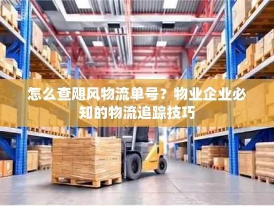 怎么查飓风物流单号？物业企业必知的物流追踪技巧