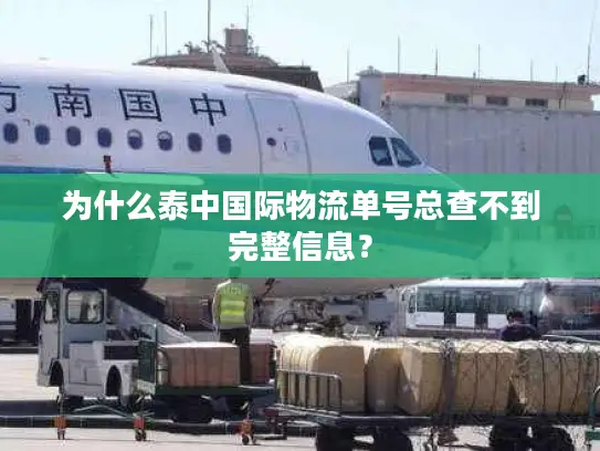 为什么泰中国际物流单号总查不到完整信息？