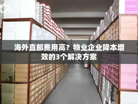 海外直邮费用高？物业企业降本增效的3个解决方案