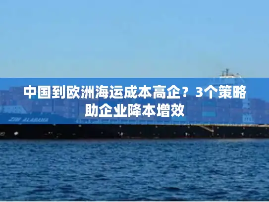 中国到欧洲海运成本高企？3个策略助企业降本增效