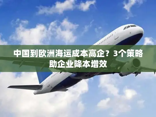 中国到欧洲海运成本高企？3个策略助企业降本增效