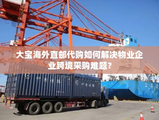 大宝海外直邮代购如何解决物业企业跨境采购难题？