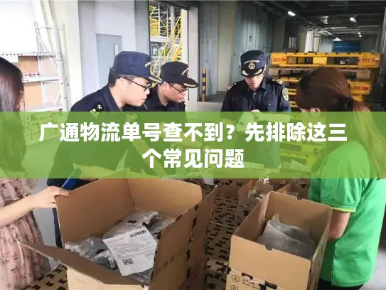 广通物流单号查不到？先排除这三个常见问题