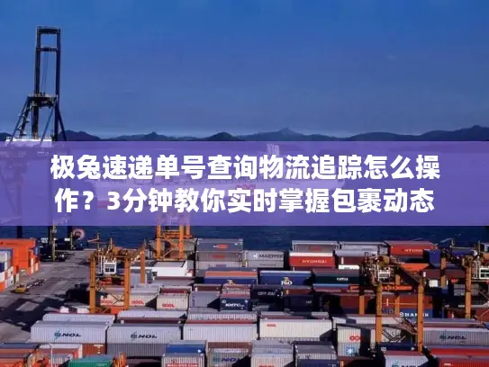 极兔速递单号查询物流追踪怎么操作？3分钟教你实时掌握包裹动态