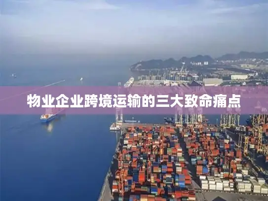 物业企业跨境运输的三大致命痛点