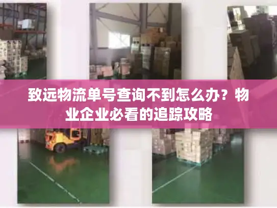 致远物流单号查询不到怎么办？物业企业必看的追踪攻略