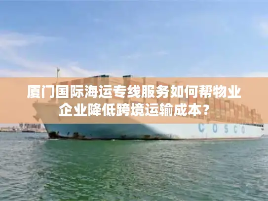 厦门国际海运专线服务如何帮物业企业降低跨境运输成本？