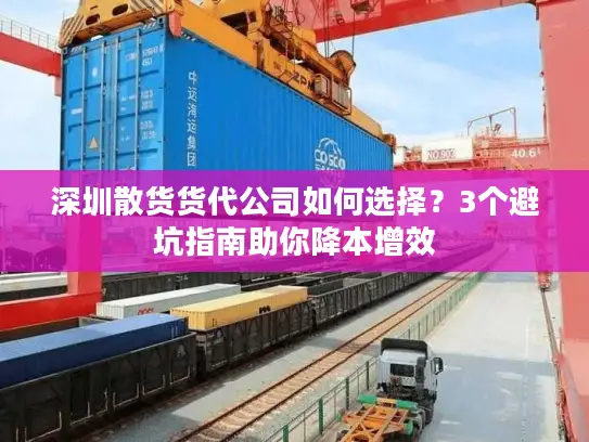 深圳散货货代公司如何选择？3个避坑指南助你降本增效