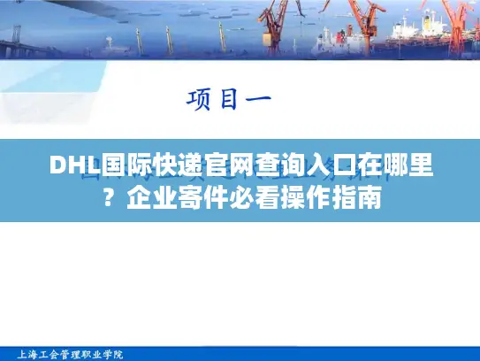 DHL国际快递官网查询入口在哪里？企业寄件必看操作指南