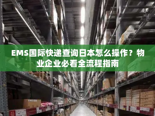 EMS国际快递查询日本怎么操作？物业企业必看全流程指南