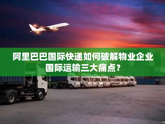 阿里巴巴国际快递如何破解物业企业国际运输三大痛点？