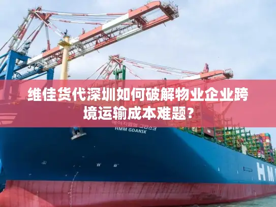 维佳货代深圳如何破解物业企业跨境运输成本难题？