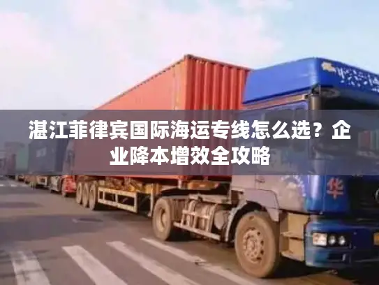 湛江菲律宾国际海运专线怎么选？企业降本增效全攻略