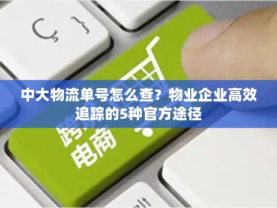 中大物流单号怎么查？物业企业高效追踪的5种官方途径