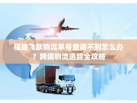 福建飞跃物流单号查询不到怎么办？跨境物流追踪全攻略