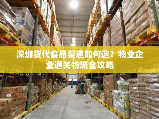 深圳货代食品渠道如何选？物业企业通关物流全攻略