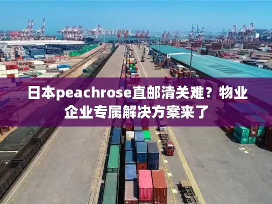 日本peachrose直邮清关难？物业企业专属解决方案来了