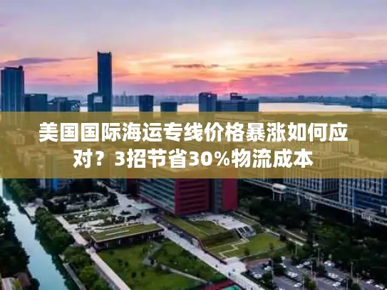 美国国际海运专线价格暴涨如何应对？3招节省30%物流成本